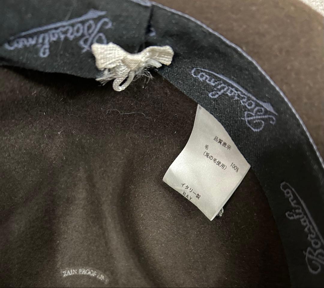 Borsalino ボルサリーノ ハット ITALY イタリア ブラウン 兎毛