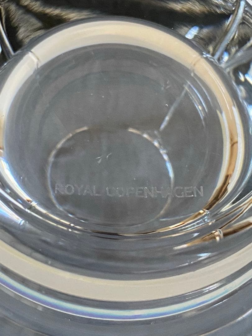 新品未使用　ロイヤルコペンハーゲン クリスタル フラワーベース 花瓶　フランス製