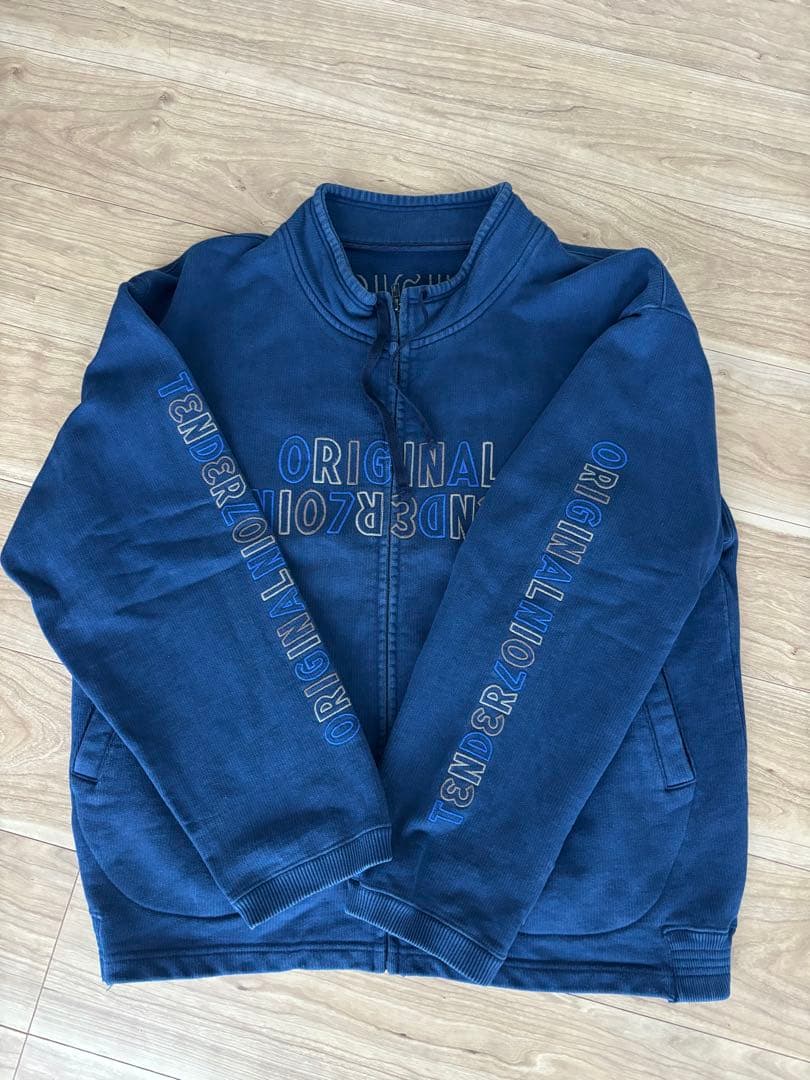 トップス tenderloin mock neck sweat zip-up