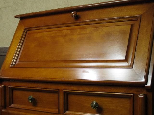 横浜ダニエル Daniel 樺材 無垢 スパニッシュ ライティングビューロー