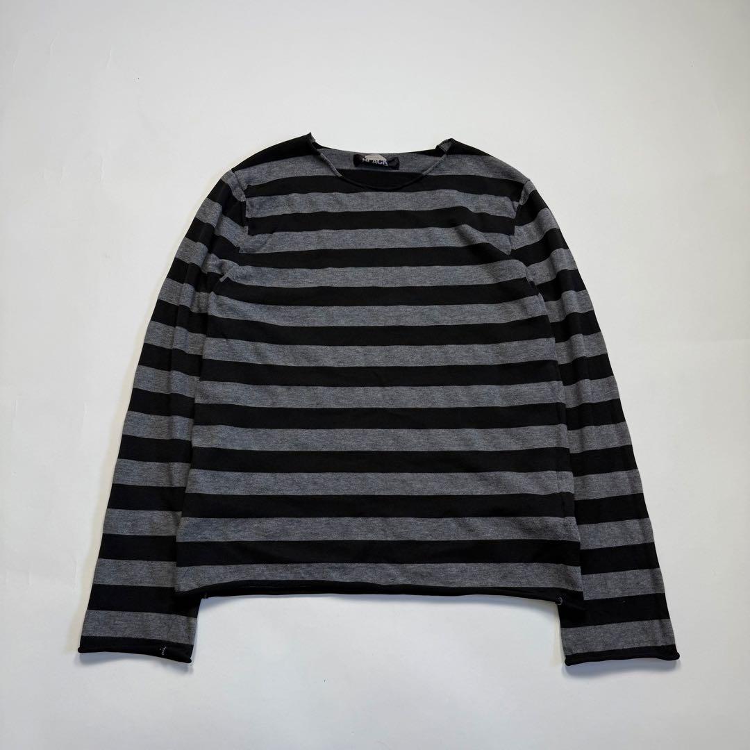 トップス 14SS Black Comme des garcons border knit