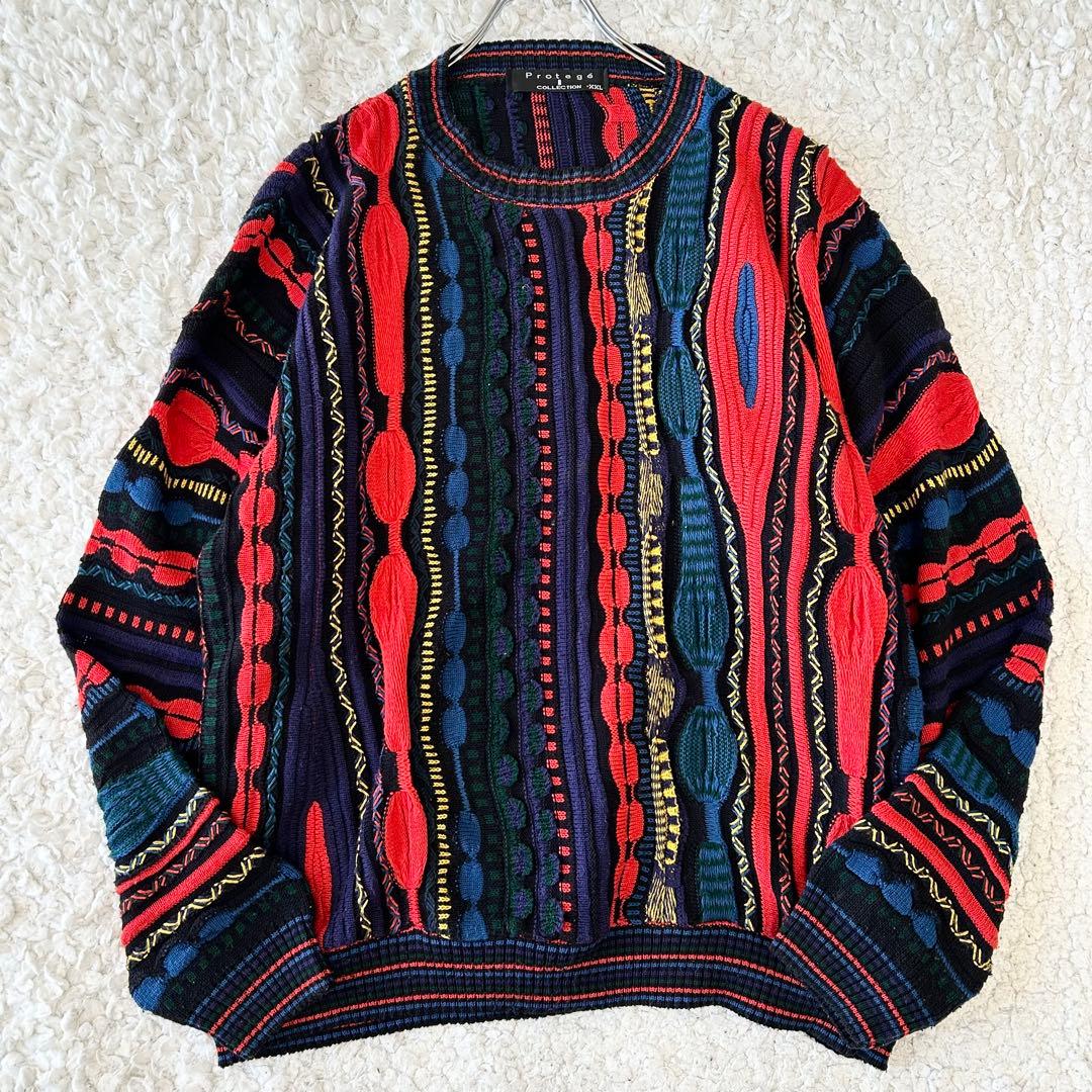 希少サイズ PROTEGE COLLECTION USA3D ニット XXL