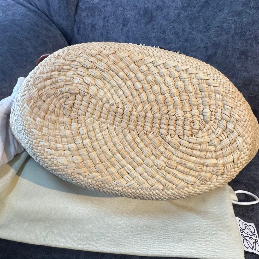 極美品　ロエベ　LOEWE アナグラム　バスケット　スモール