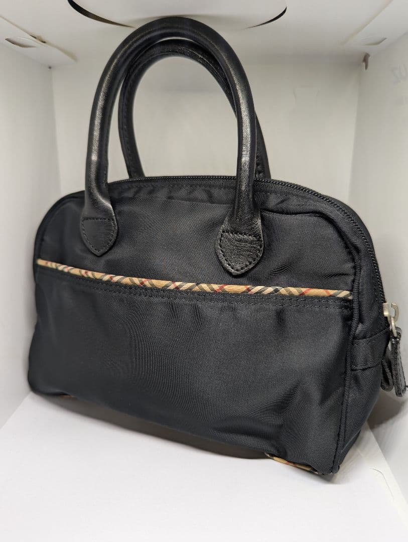 ✨希少廃盤✨バーバリー ノバチェック ミニボストン ハンドバッグ ポーチ