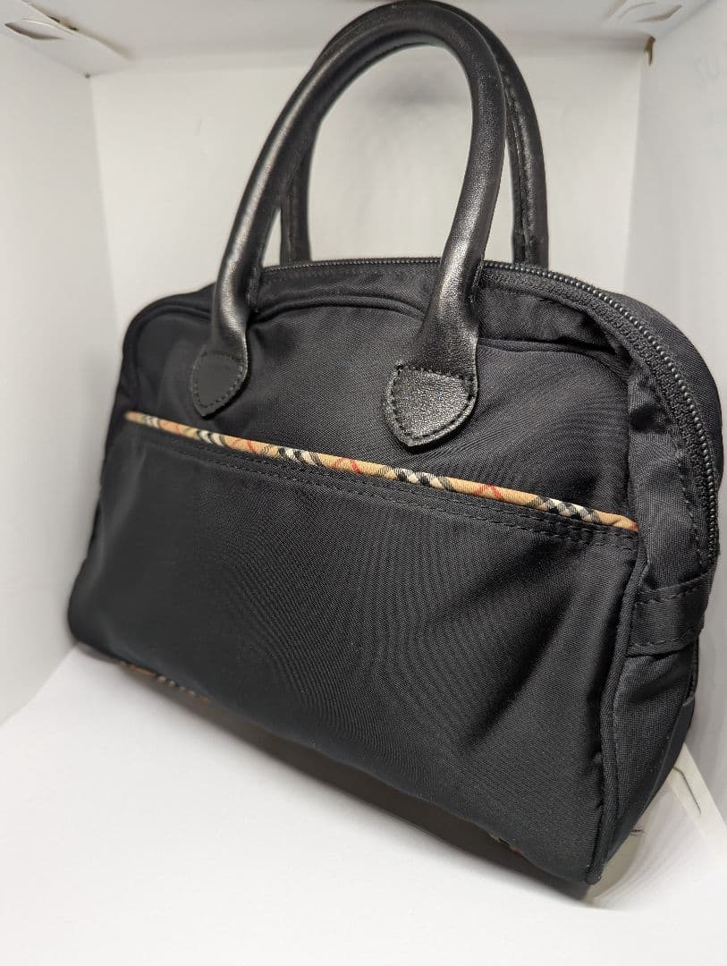 ✨希少廃盤✨バーバリー ノバチェック ミニボストン ハンドバッグ ポーチ