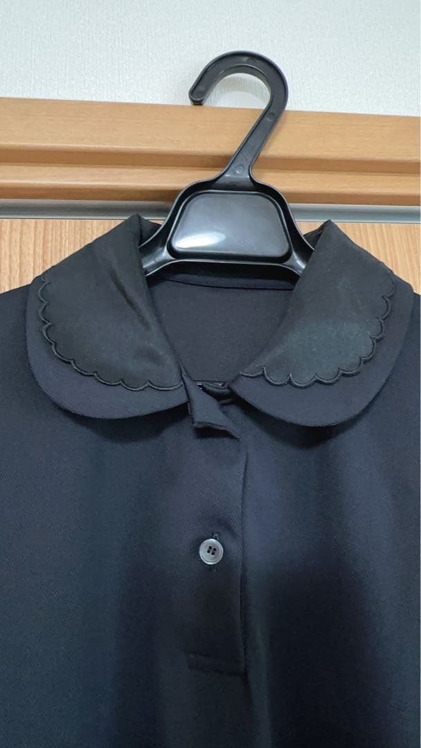 【新品未使用】cccmalieスカラップポロシャツブラック40サイズ