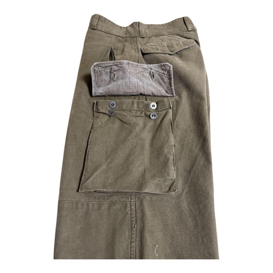 [最初期] フランス軍 M47 カーゴパンツ 前期 3つボタン メタルボタン