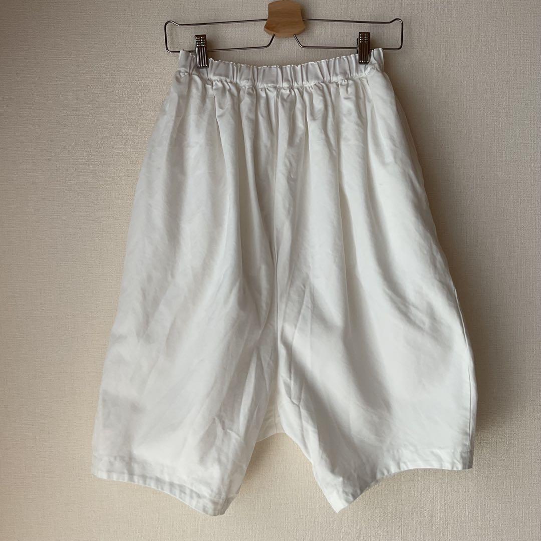 【美品】comme des garcons サルエルパンツ（ホワイト）XSサイズ