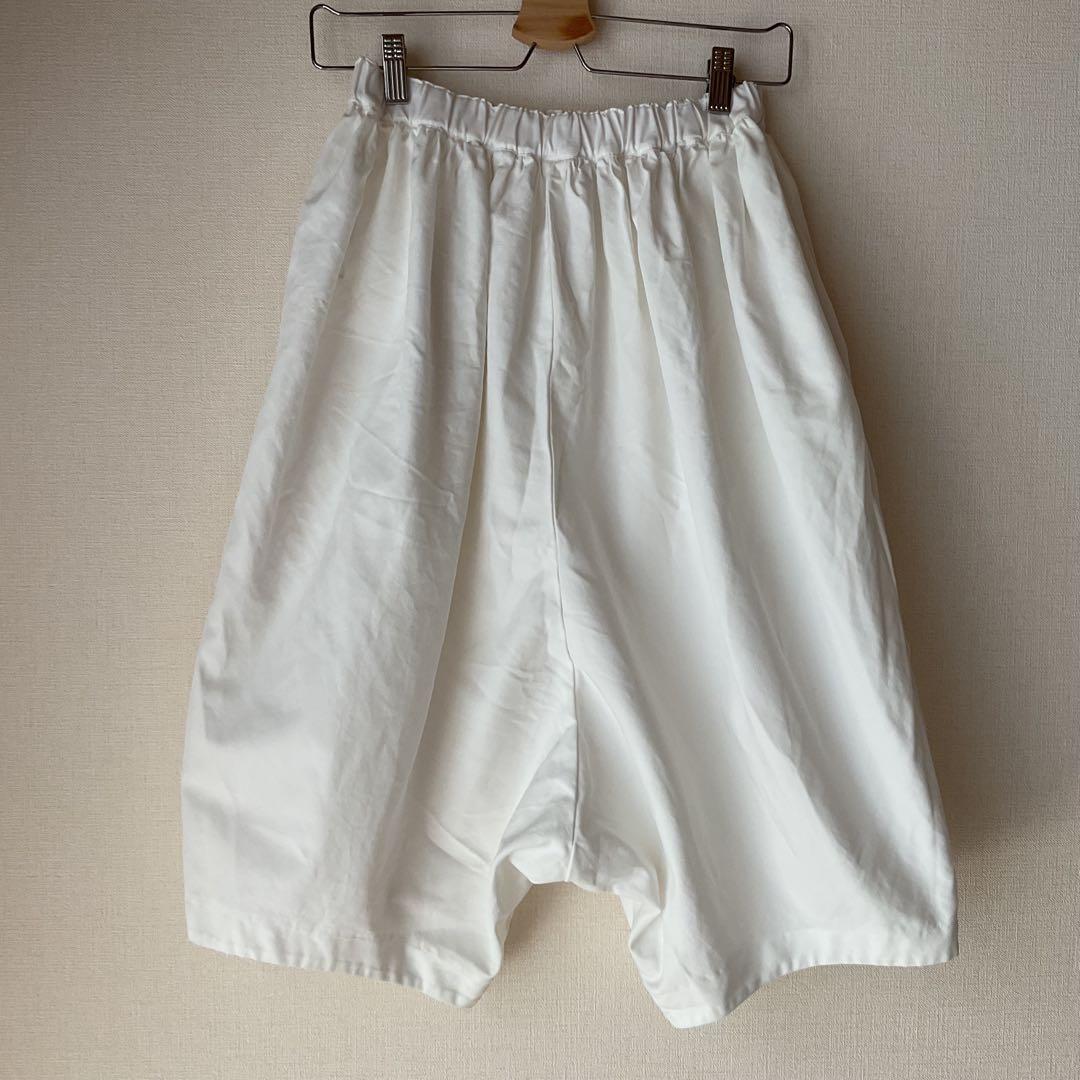 【美品】comme des garcons サルエルパンツ（ホワイト）XSサイズ