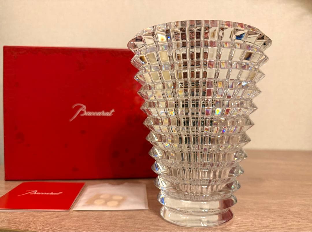 バカラ　アイベースS フラワーベース　花瓶　クリスタルガラス　箱付き