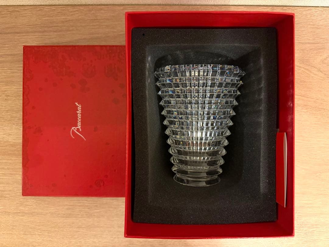 バカラ　アイベースS フラワーベース　花瓶　クリスタルガラス　箱付き