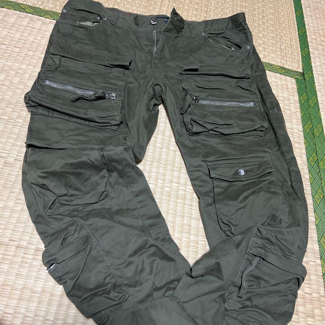 MLVINCE TYPE-2 SLIM CARGO PANTS カーキ