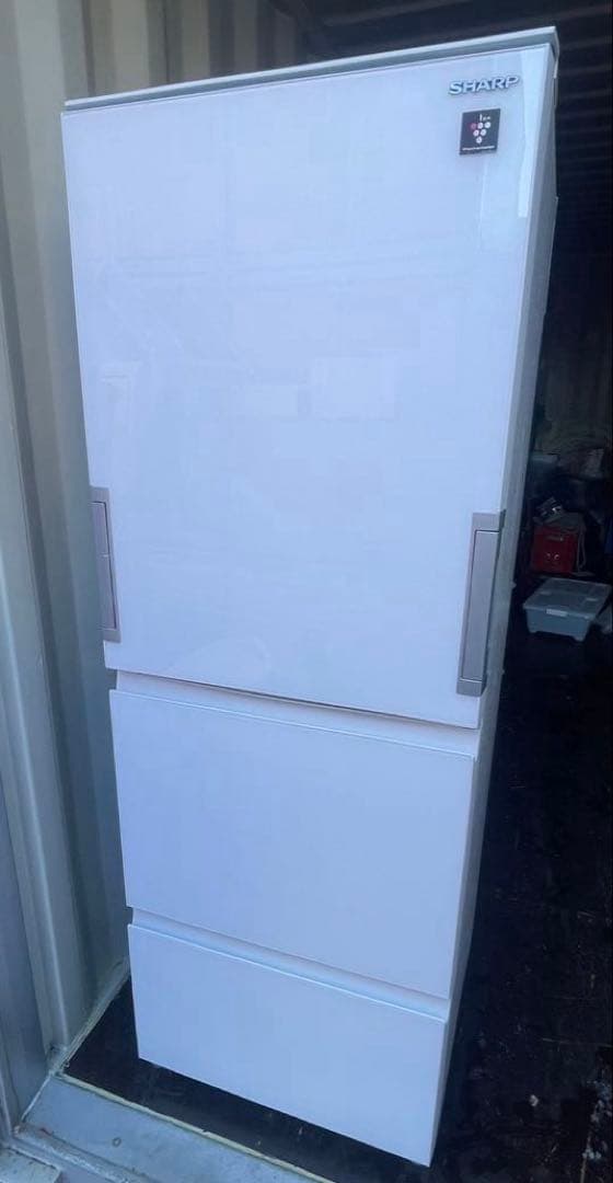 SHARP 冷蔵庫 SJ-GW35J-R 350L 両開き3ドア 2023年製