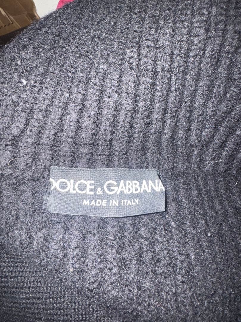 Dolce & Gabbana archiveハーフジップリブニットセーター