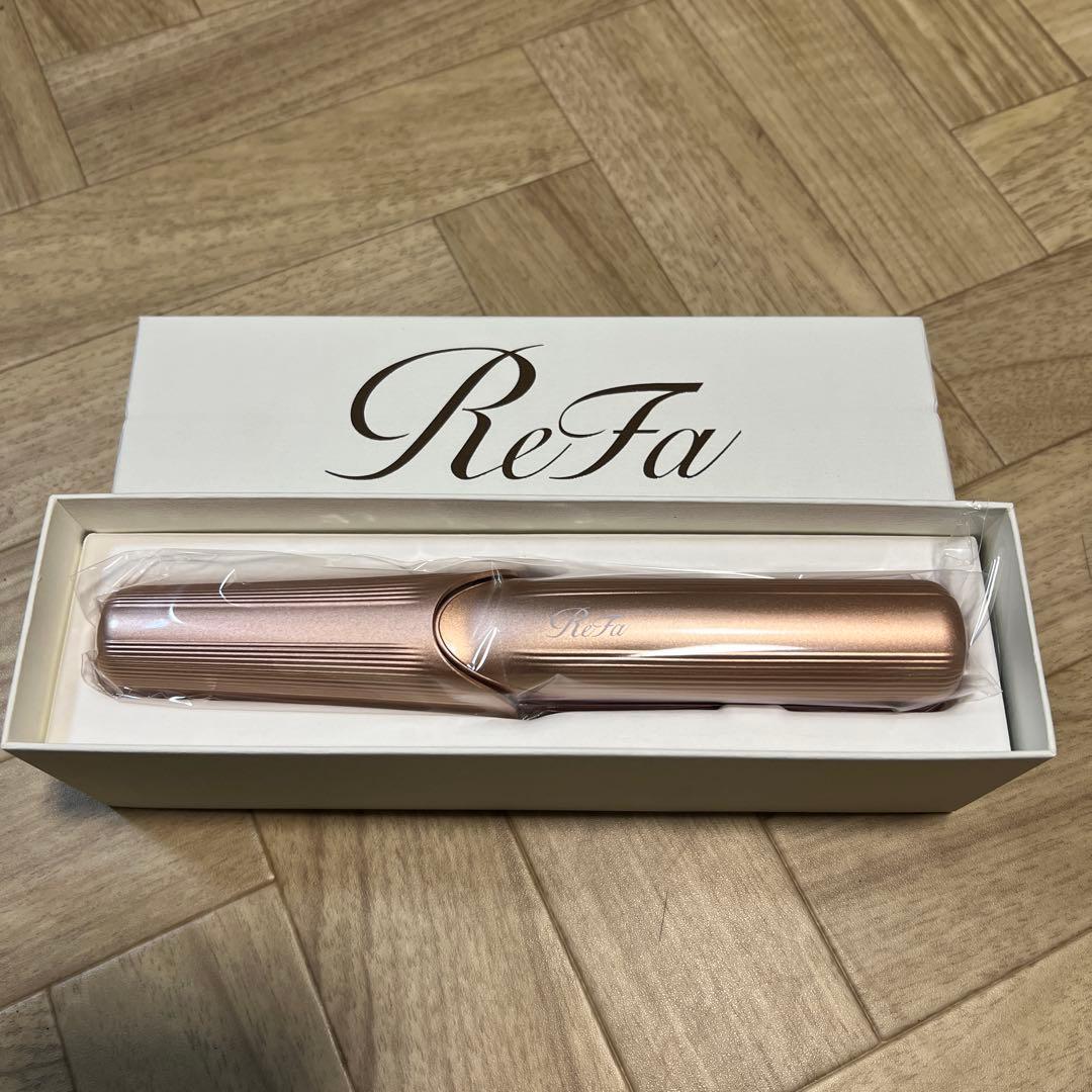 【新品】ReFa ストレートヘアアイロン ピンク 箱付き フィンガーアイロンST