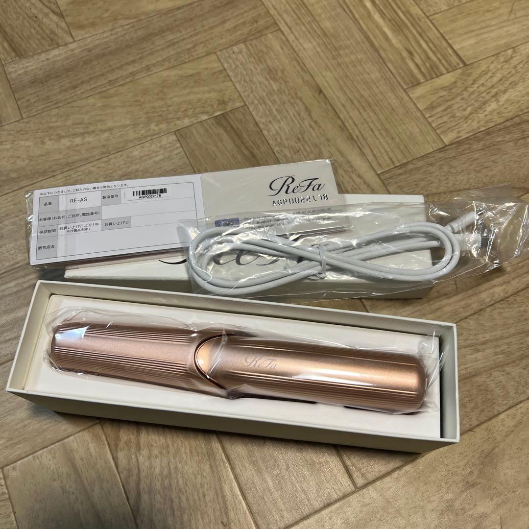 【新品】ReFa ストレートヘアアイロン ピンク 箱付き フィンガーアイロンST