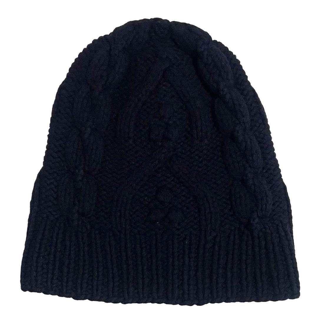 Maison Martin Margiela ネイビー ニットビーニーキャップ