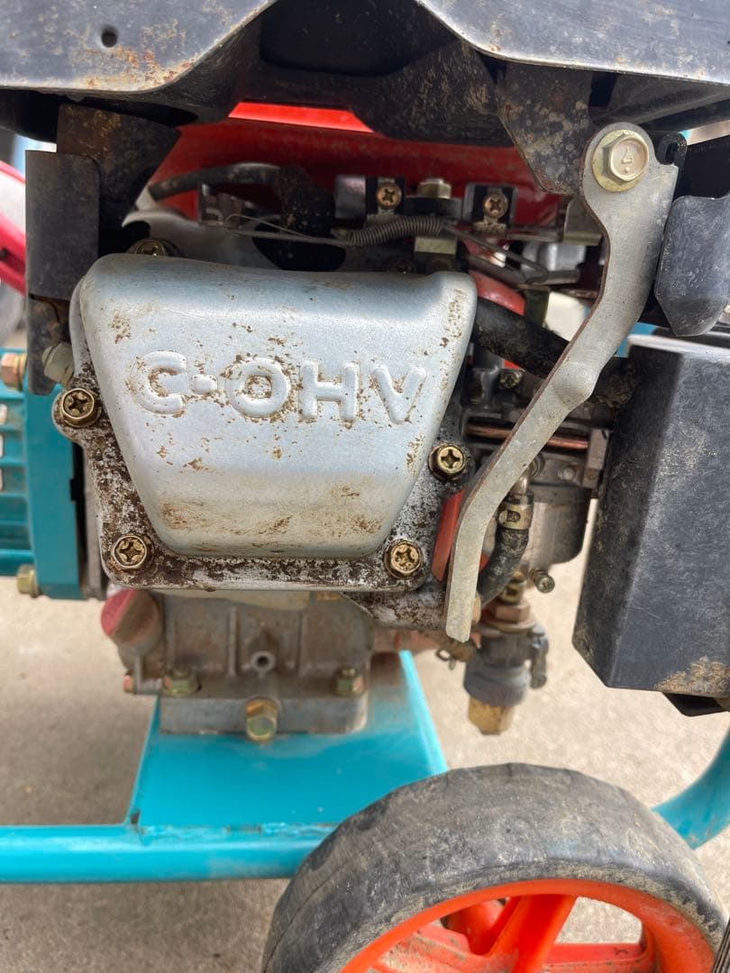 ＜中古未整備現状品＞　高圧洗浄機本体 ガソリンエンジン（クボタ）