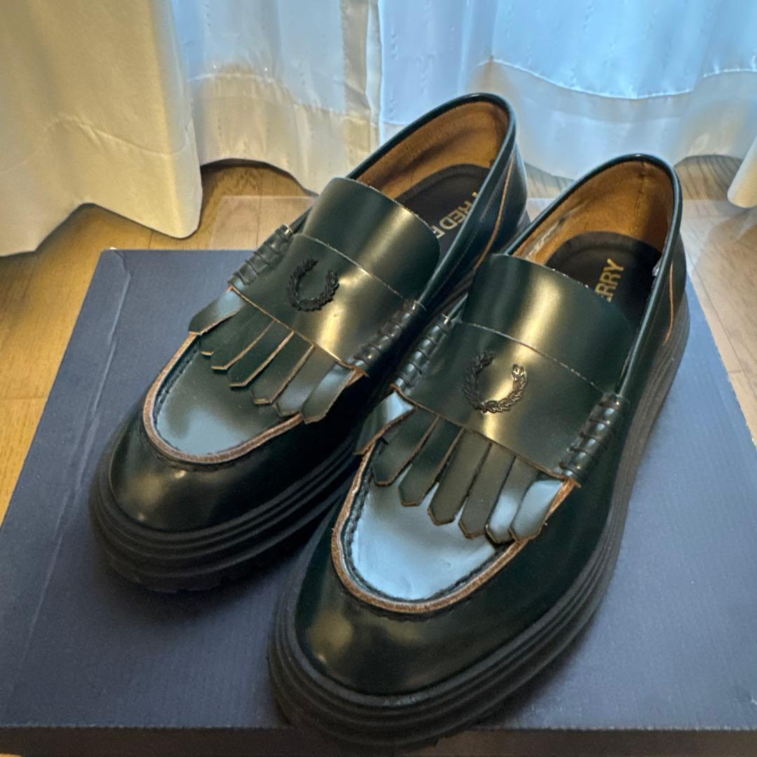 FRED PERRY ダークグリーン ローファー