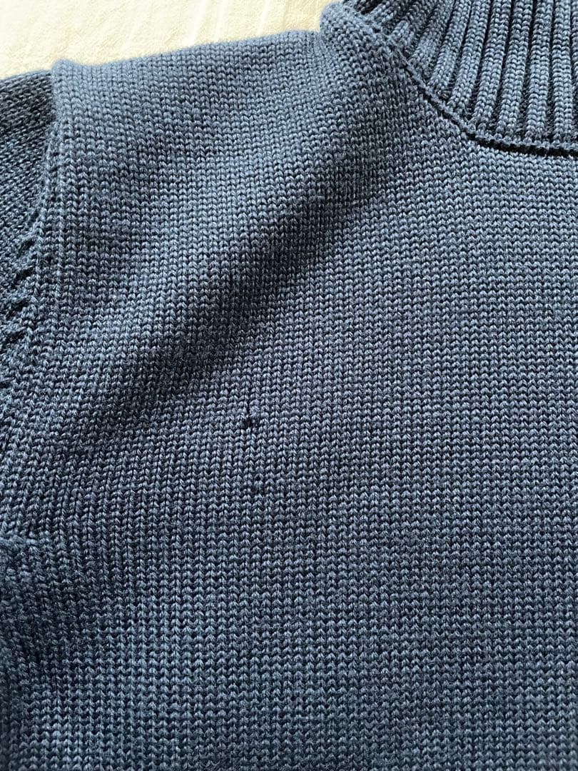 ZANONE ザノーネ 5ゲージ タートルネックニット ネイビー 46