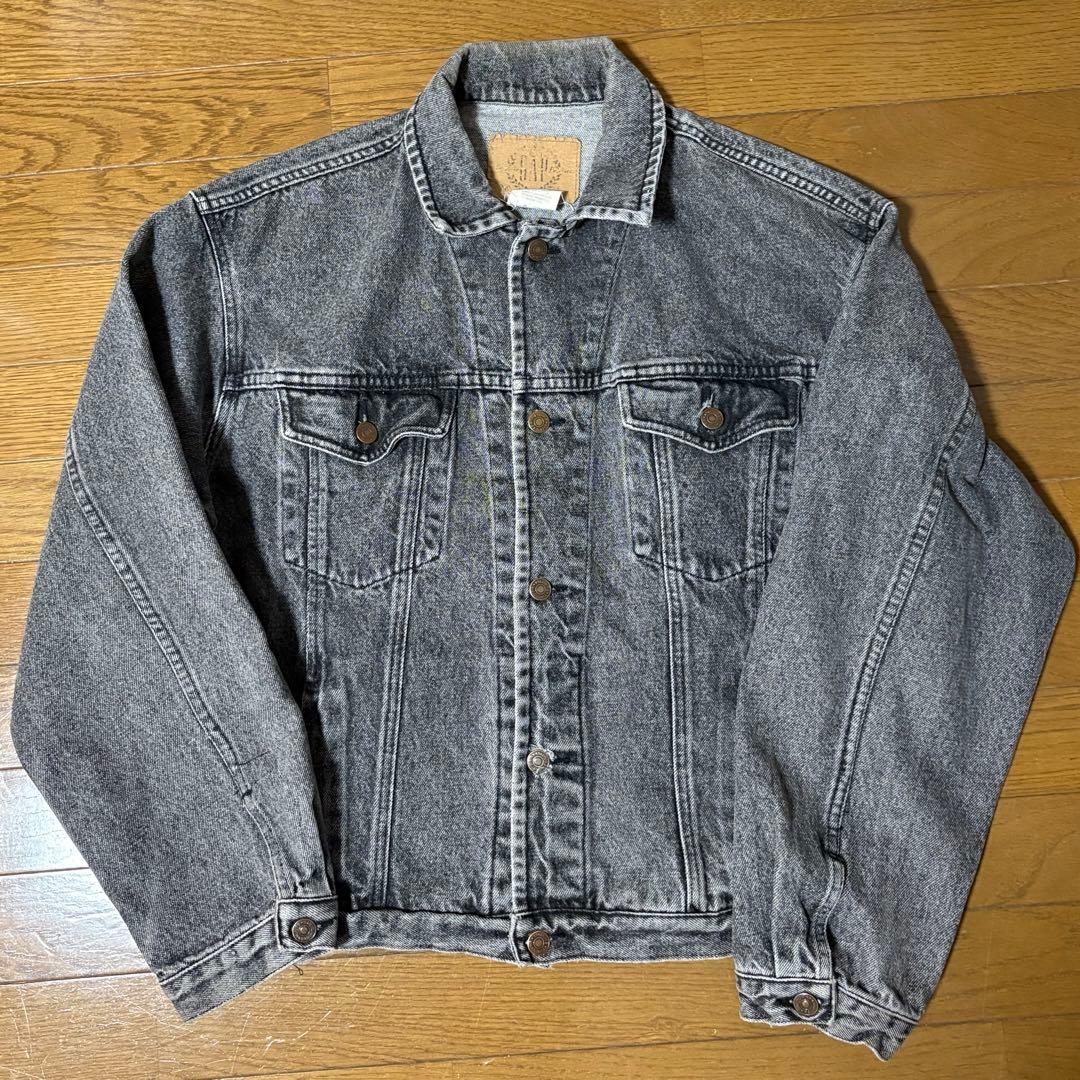 80s 90s OLDGAP 先染め ブラック デニムジャケット USA製