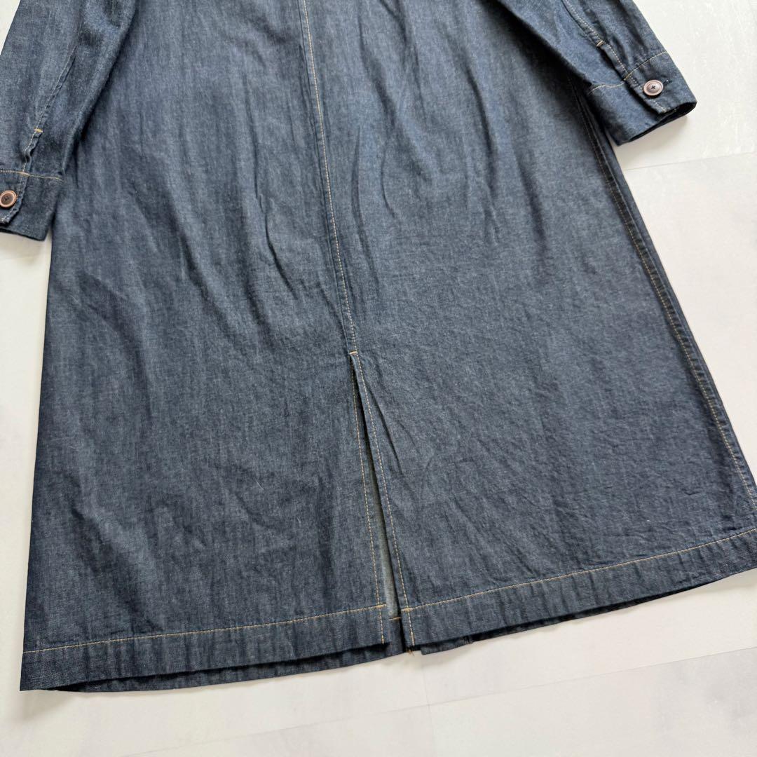 パラスパレス　ダンガリーシャツワンピース　バックスリット　2 日本製