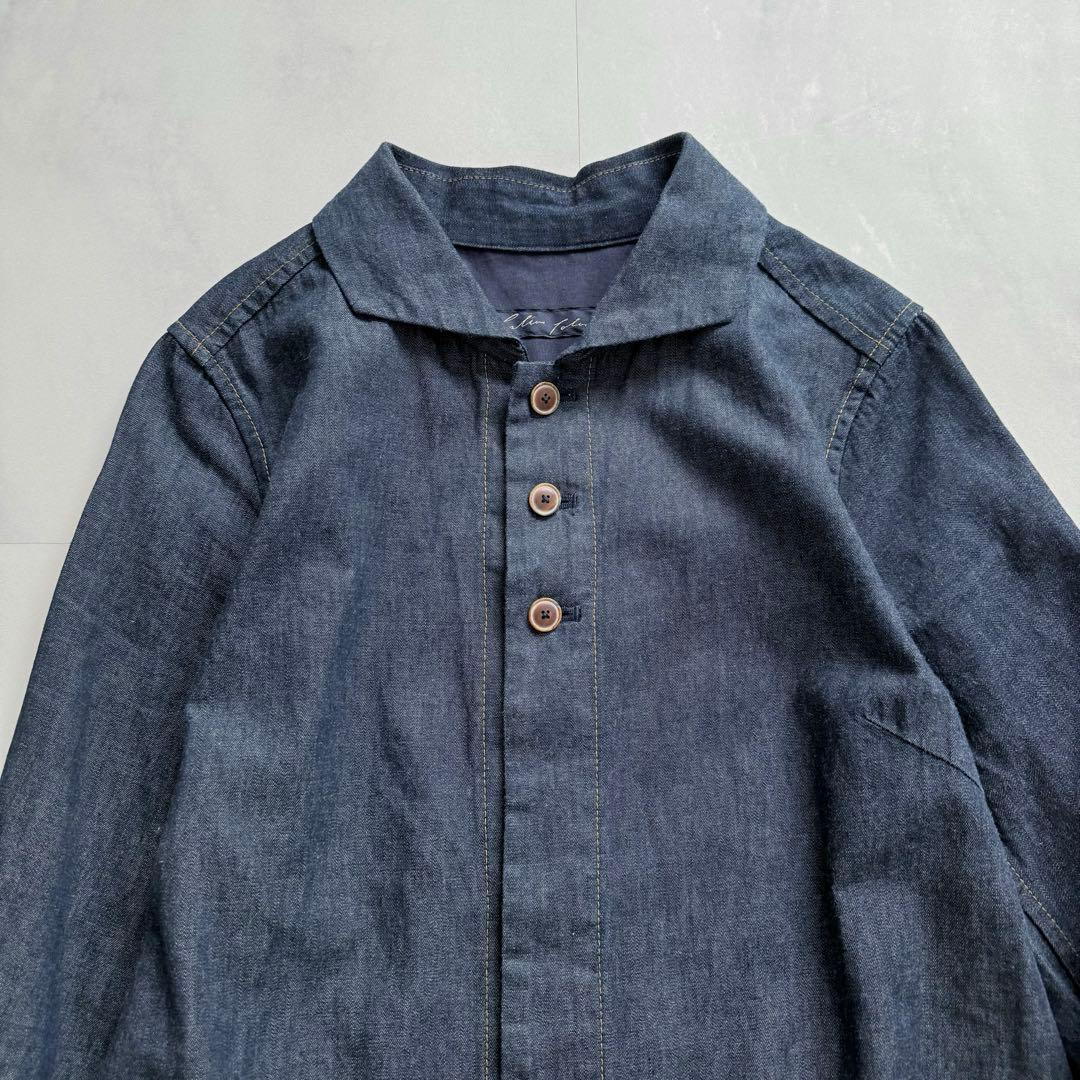 パラスパレス　ダンガリーシャツワンピース　バックスリット　2 日本製