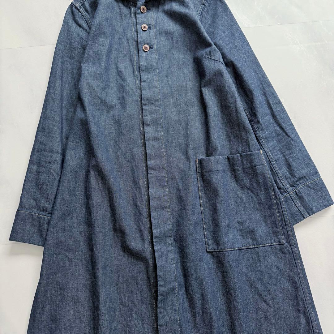 パラスパレス　ダンガリーシャツワンピース　バックスリット　2 日本製