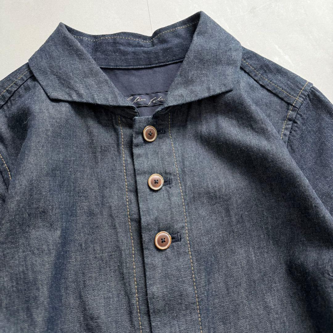 パラスパレス　ダンガリーシャツワンピース　バックスリット　2 日本製