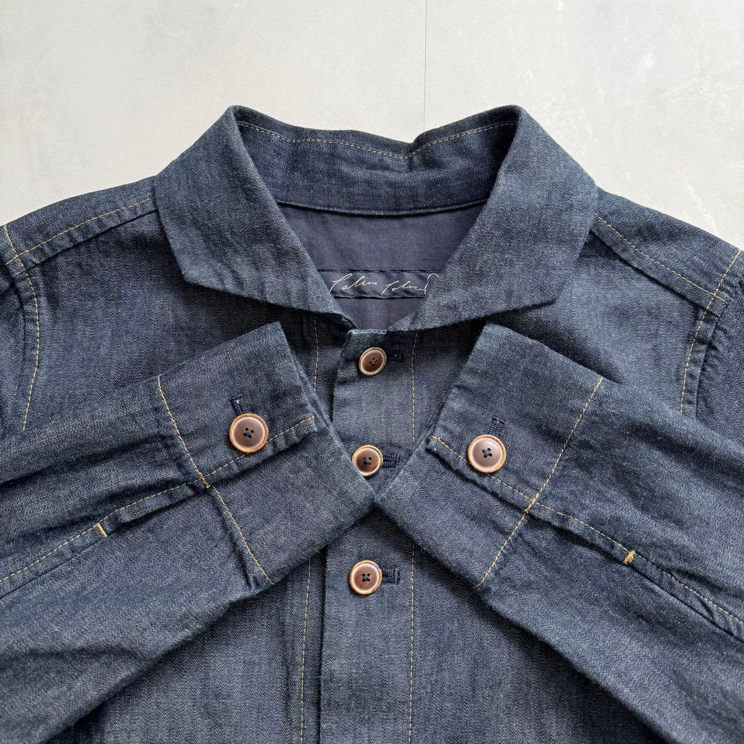 パラスパレス　ダンガリーシャツワンピース　バックスリット　2 日本製