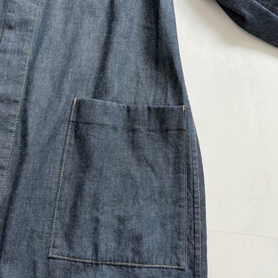 パラスパレス　ダンガリーシャツワンピース　バックスリット　2 日本製