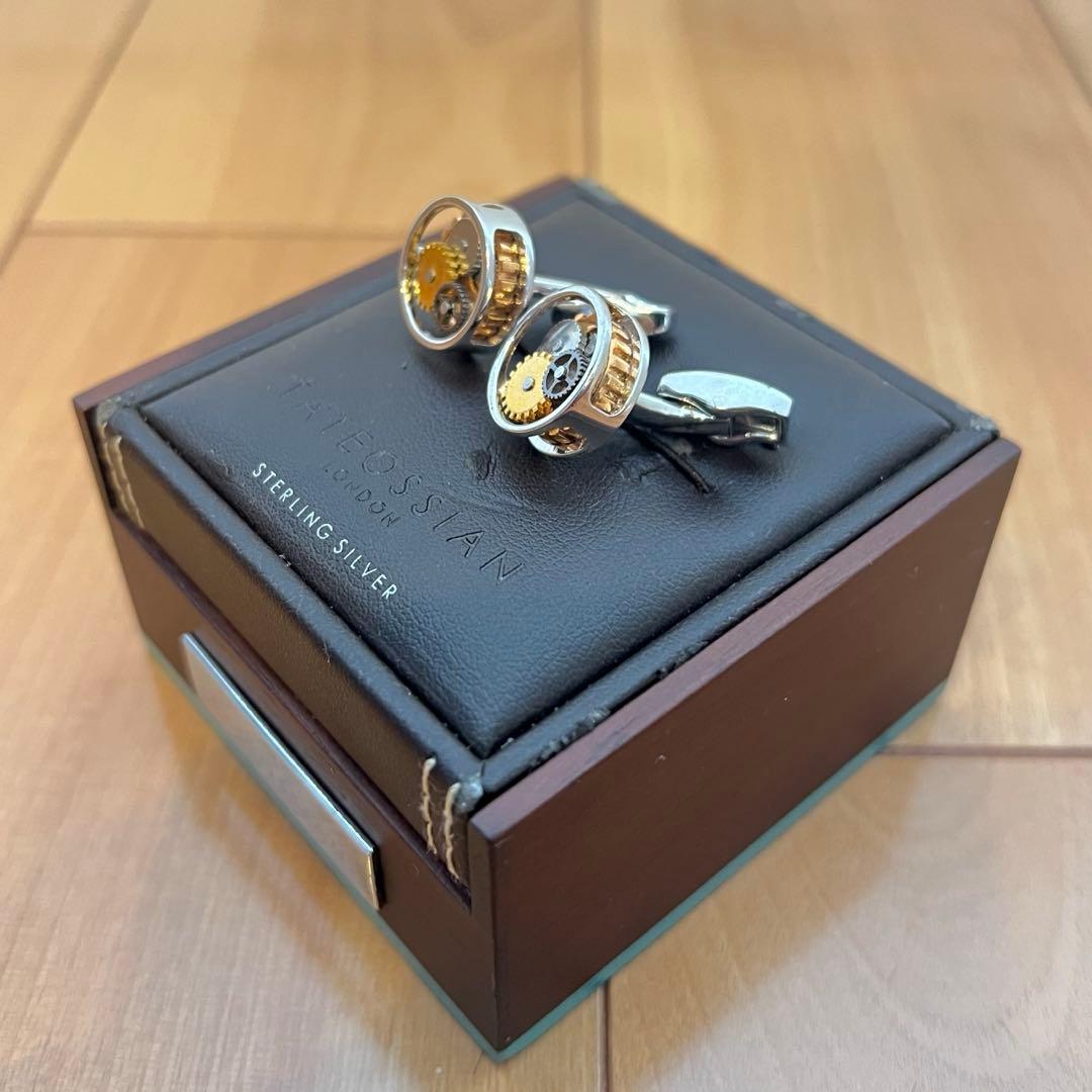 ★超美品★高級！タテオシアン★TATEOSSIAN★ロンドン★カフス★シルバー