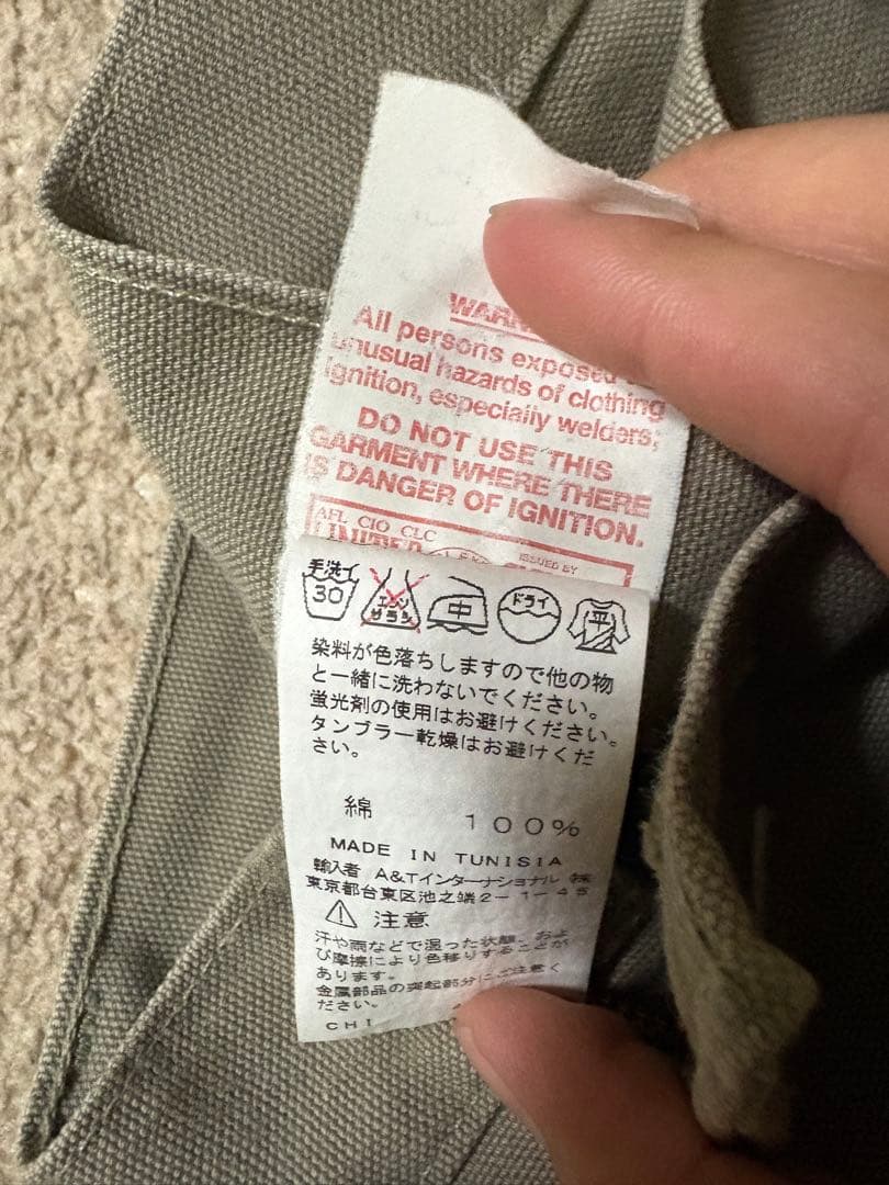 90年代 Carhartt 28×32 ダブルニー ペインターパンツ カーキ