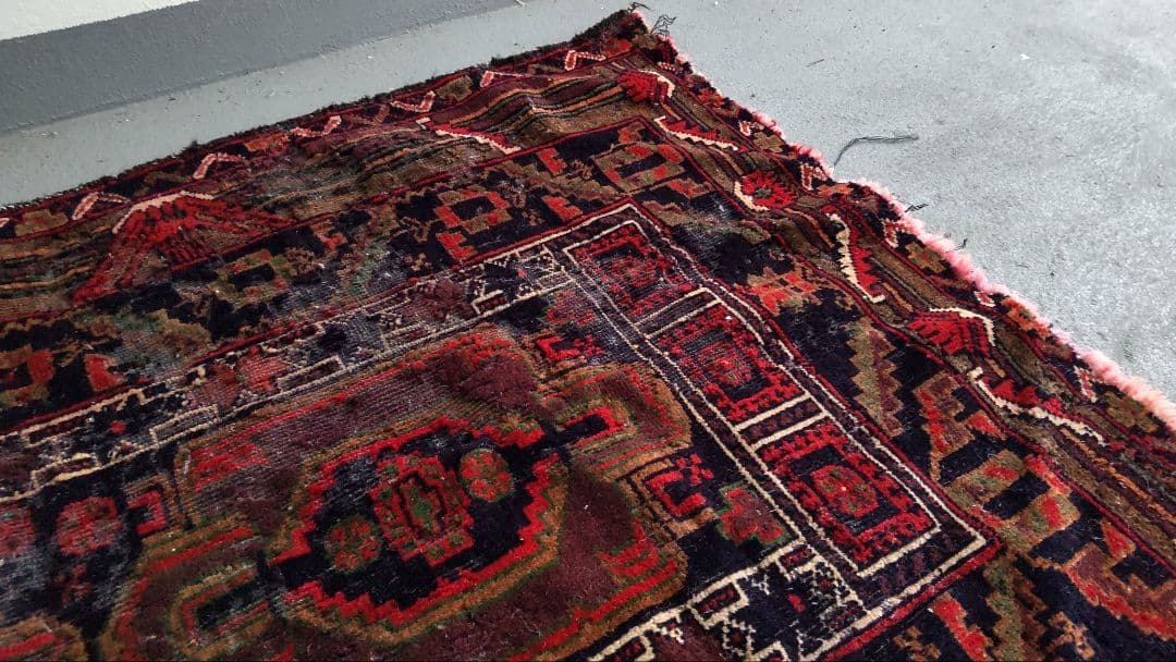 トライバルラグ　アフガン　敷物　ヴィンテージ