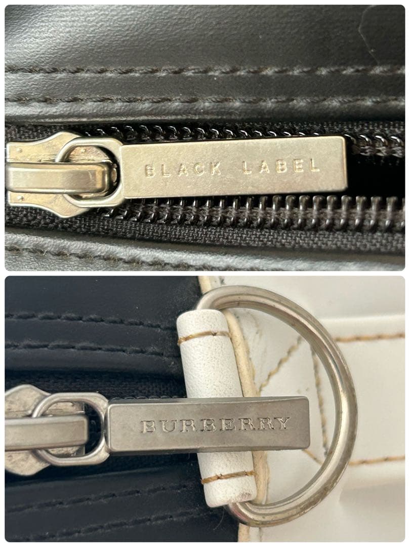 ✨希少✨ Burberry Black Label デカロゴ ボストンバッグ