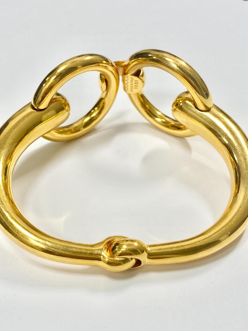 ◆GUCCI◆ホースビット◆バングル◆ブレスレット◆美品◆レア◆ゴールド◆GP