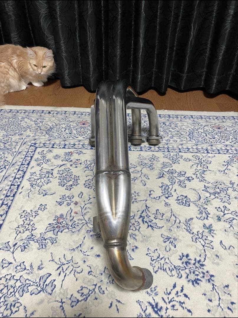 ホーネット250 中期　ホンダ純正ステンレスエキゾーストマニホールド。セット