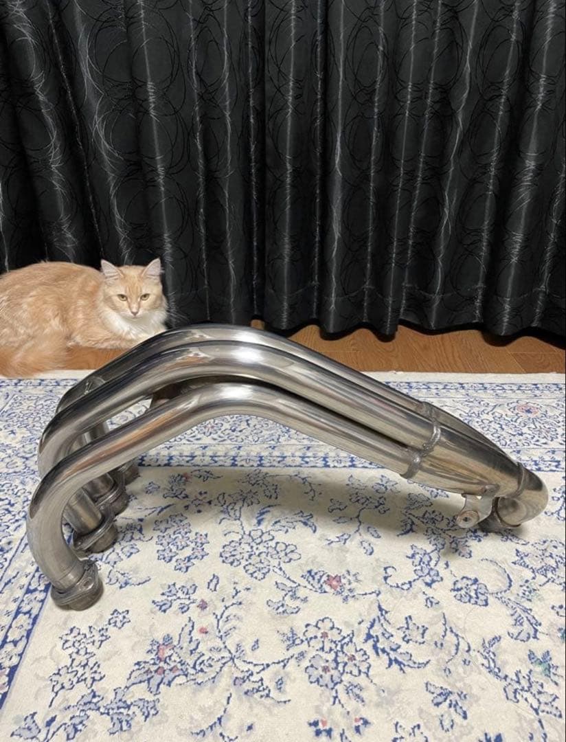 ホーネット250 中期　ホンダ純正ステンレスエキゾーストマニホールド。セット