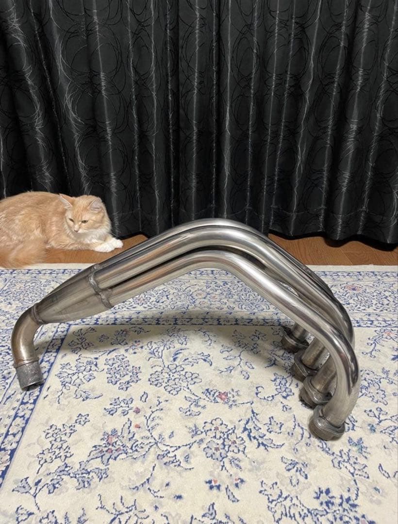 ホーネット250 中期　ホンダ純正ステンレスエキゾーストマニホールド。セット