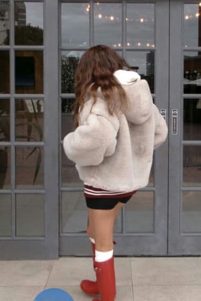 新品未試着ALEXIA STAM Hooded Eco Fur Jacket