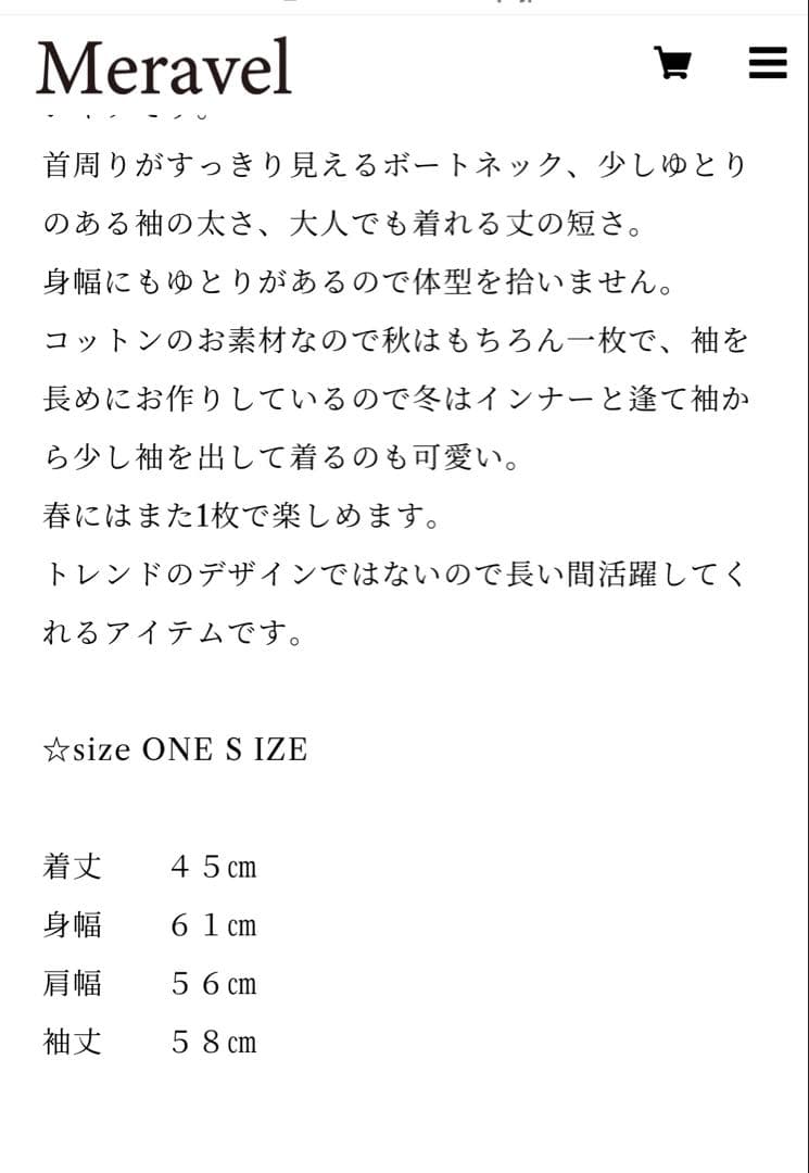 新品未開封　ミラーベル　Meravel 高橋志津奈　ロングTシャツ　ブラウン