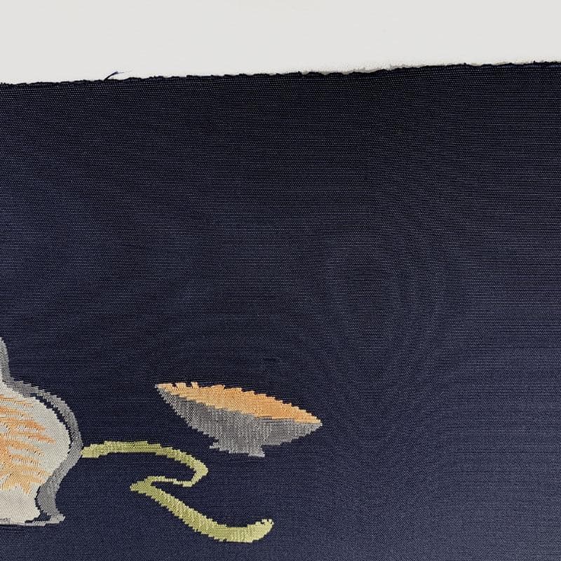 601my21◇三越 大津絵 民画 雷様 綴れ すくい織 洒落袋帯◇美品