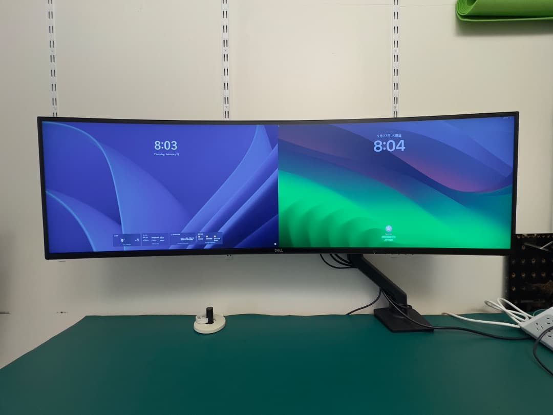 デル ウルトラワイドモニター DELL U4919DW モニターアーム付き