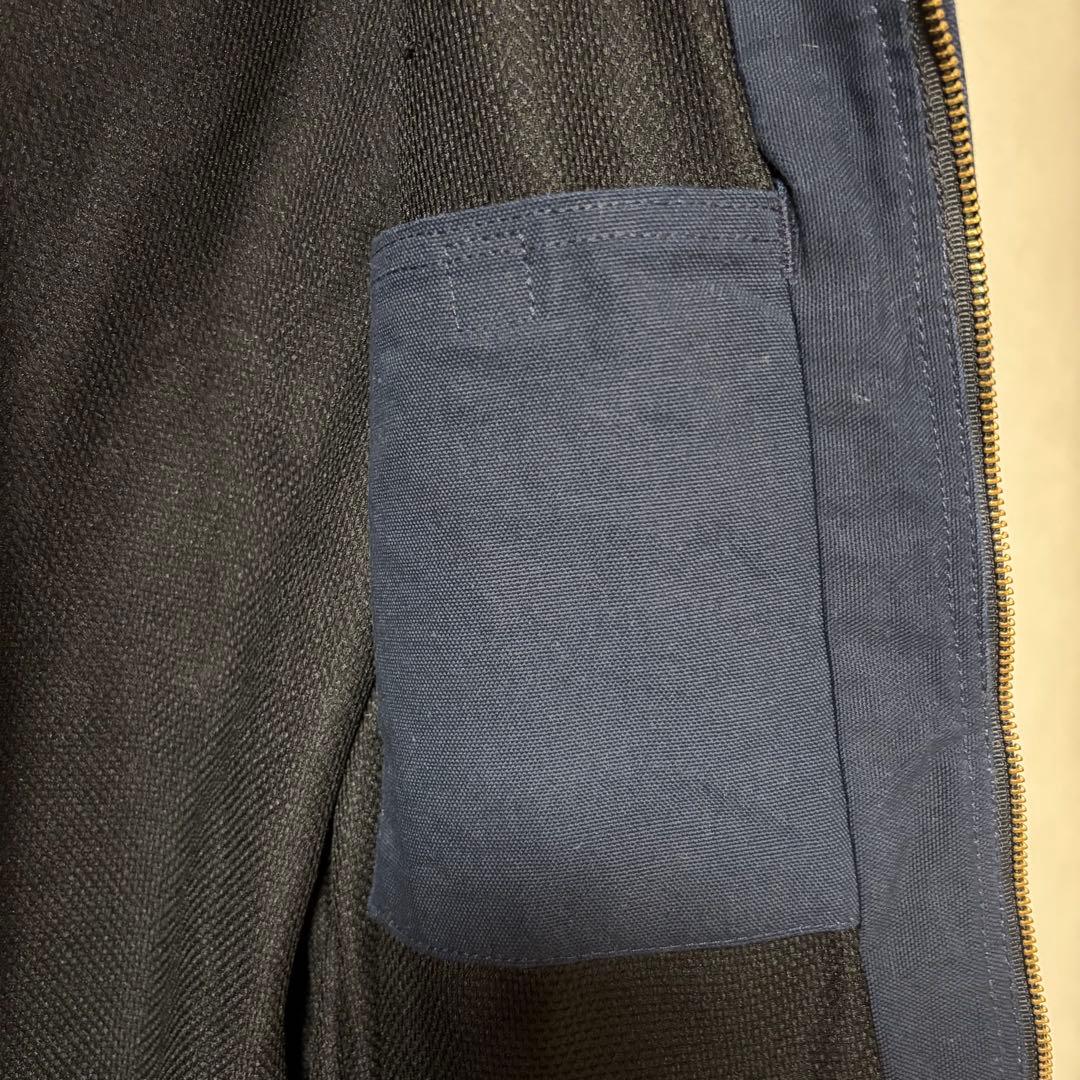 美品 USA製 カーハート アクティブ ジャケット パーカー M ネイビー 紺