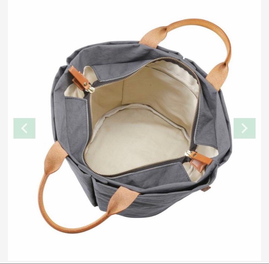 極美品！　TUTUMU-つつむ　豊岡鞄　ハンドバッグ　　超撥水　グレー