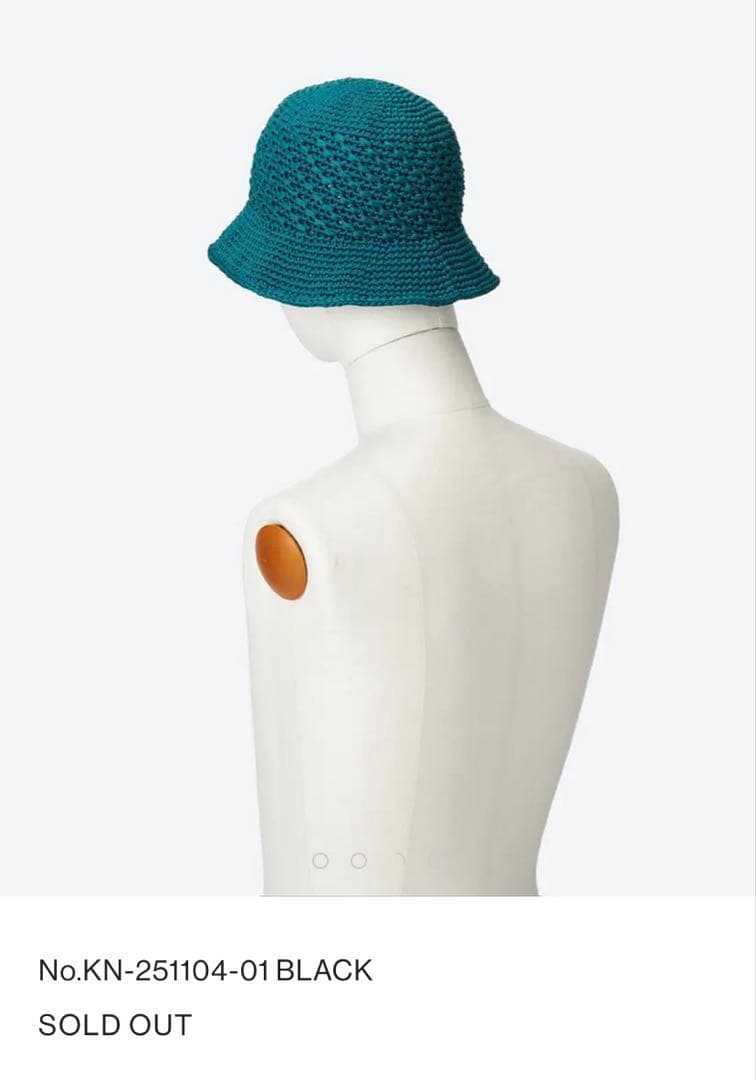 帽子 POLY KNIT BUCKET HAT (No.KN-251104)