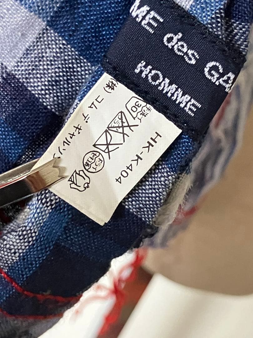 COMME des GARÇONS HOMME シワ加工大判ストール