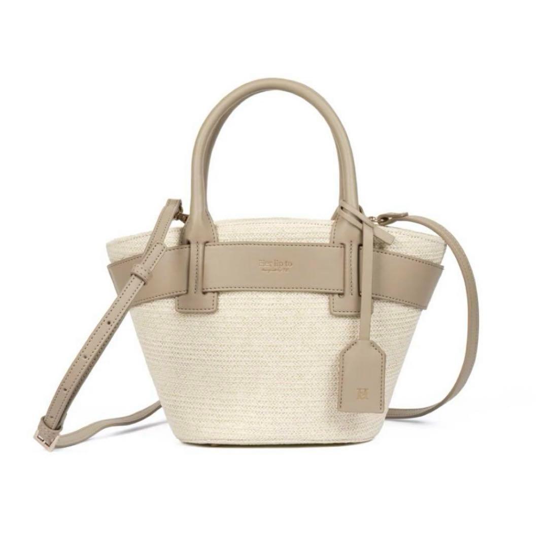 美品♡Herlipto Palma Mini Tote Bag taupe