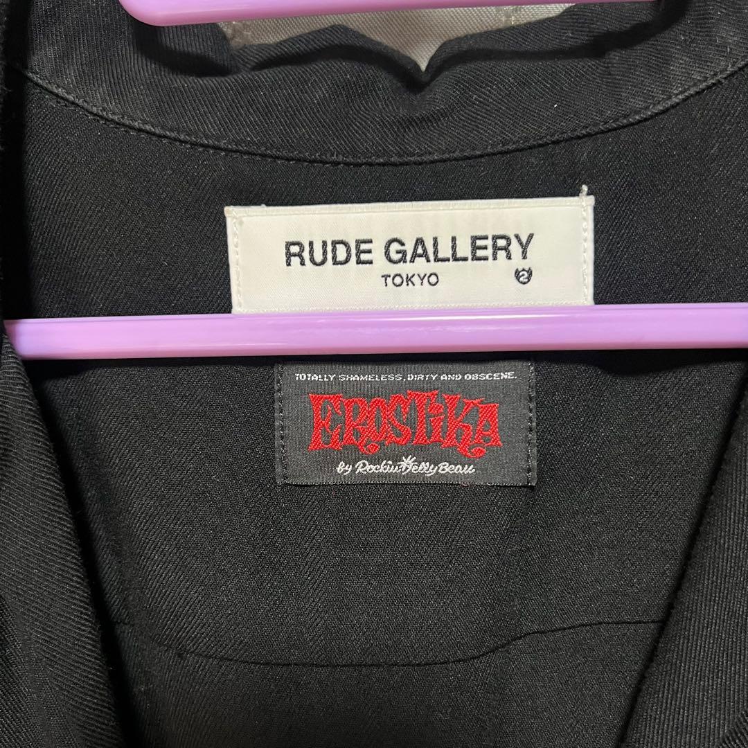 希少 ルードギャラリー 刺繍 ボウリングシャツ ロッキンジェリービーン