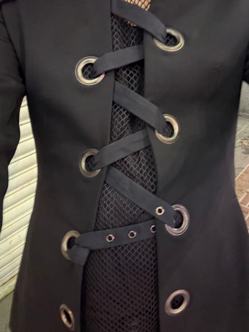 ジャケット・アウター dirk bikkembergs eyelet lace up jacket